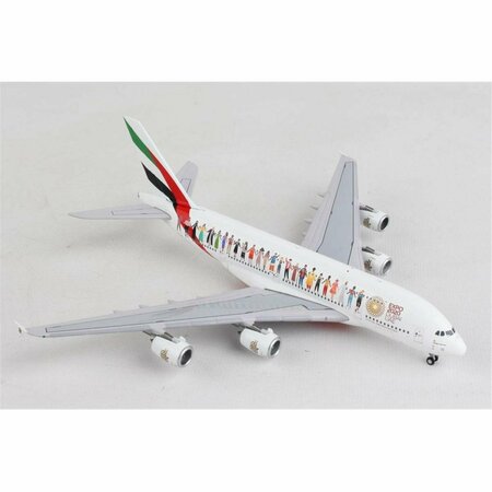 TOYOPIA 1-400 Scale No.A6-EVB Reg Emirates A380 Year Of Tolerance Model Airplane TO3449036